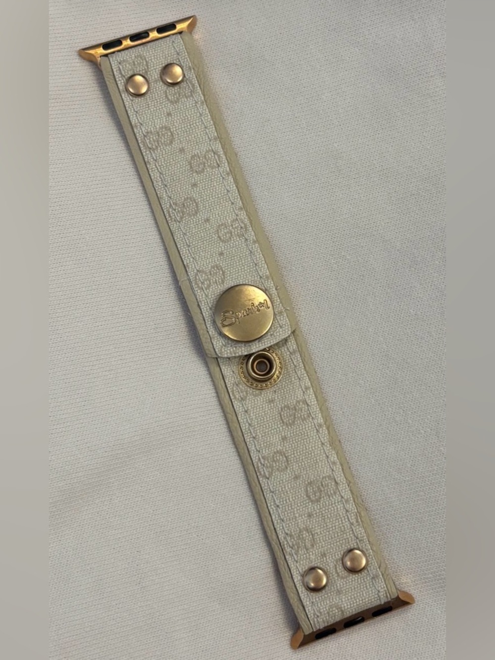 Spark*L upcycled Gucci micro GG Apple Watch Band